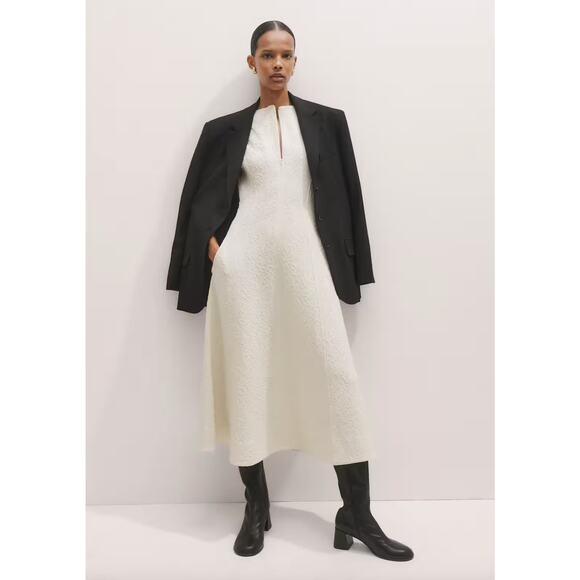 ME+EM Tonal Texture Midi Dress - Picture 4 of 12